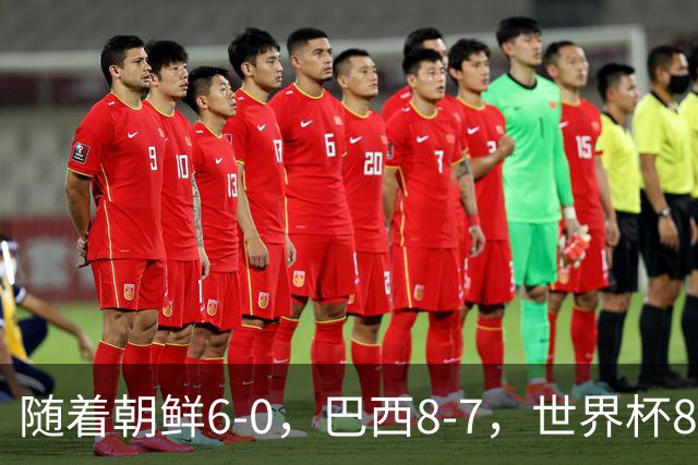 随着朝鲜6-0,巴西8-7,世界杯8强诞生4席,中国女足取胜=创历史