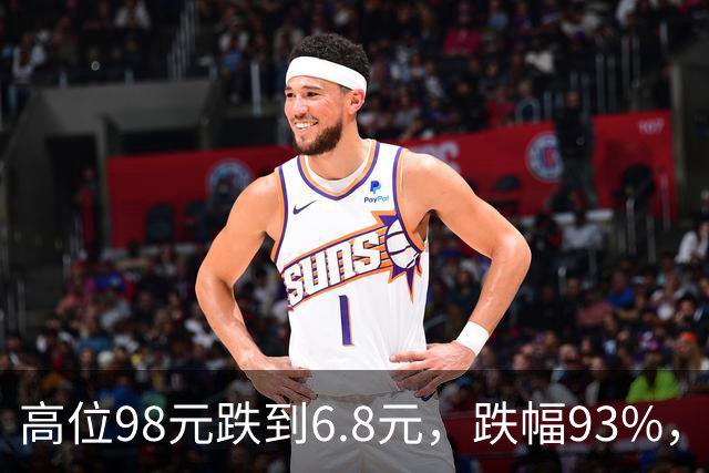高位98元跌到6.8元，跌幅93%，十轮反弹都挡不住持续下杀的趋势